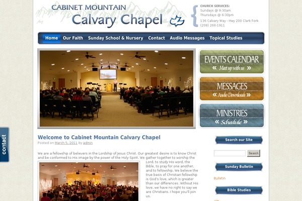 calvarychapelclarkfork.com site used Church-wp12