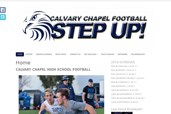 calvarychapelfootball.com site used Photogram