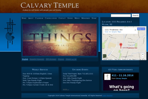 Church-float theme site design template sample