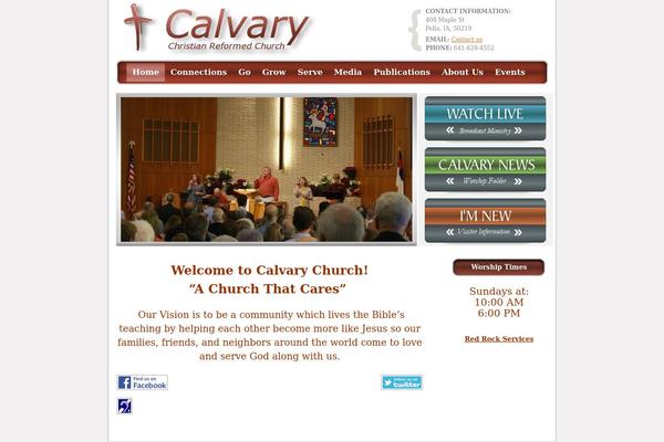 calvarypella.org site used Charity-wp11