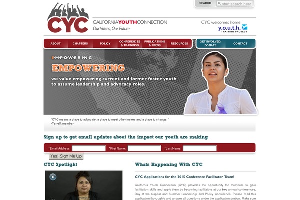 calyouthconn.org site used Zeko