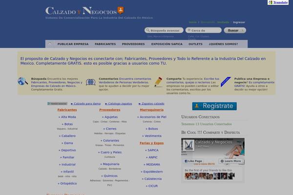 calzadoynegocios.com site used Alzado-y-negocios