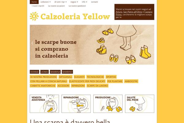 Yellow theme site design template sample