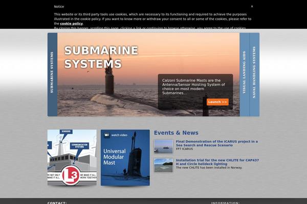 calzoni.com site used Calzoni