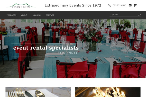 camargoevents.com site used Camargo