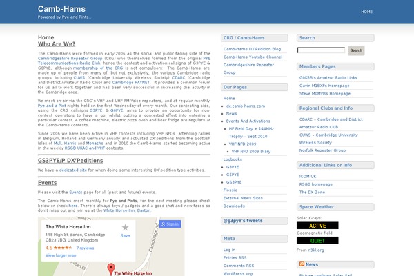 WordPress website example screenshot