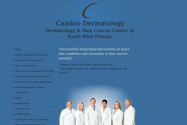 cambiodermatology.com site used Cambio
