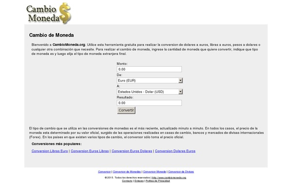 cambiomoneda.org site used Clickbump_wp
