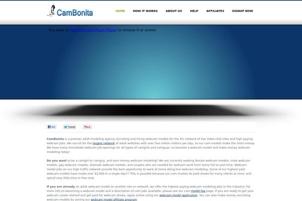 cambonita.com site used Sansation