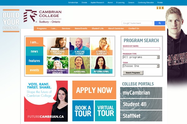 cambriancollege.ca site used Cambrian-wp