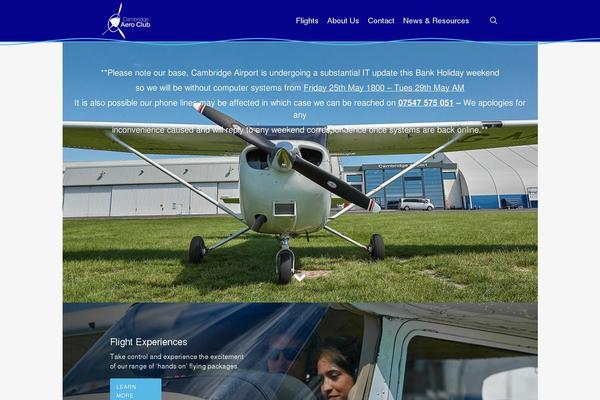 aeroclub theme websites examples