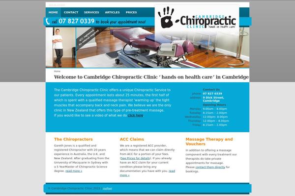 cambridgechiropractic.co.nz site used Cambridgechiro
