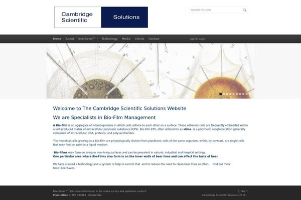 Cambridge theme site design template sample