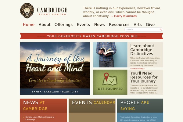 cambridgestudycenter.com site used Cambridge