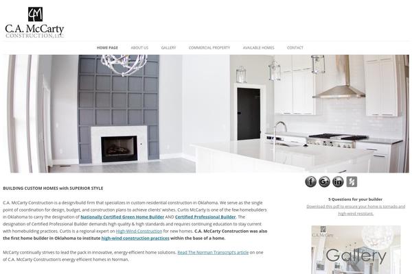 camccartyconstruction.com site used Twenty Twelve