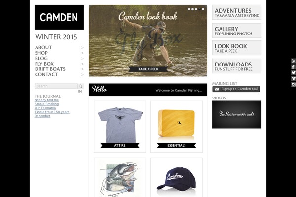 camdenfishing.com site used Camden