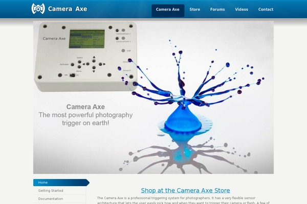 Camera theme site design template sample