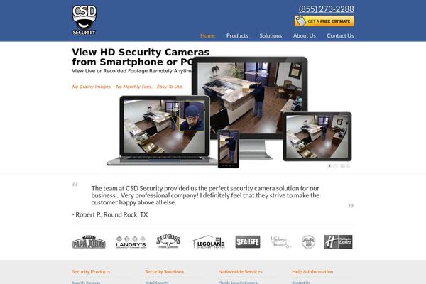 camerasecuritydirect.com site used uDesign