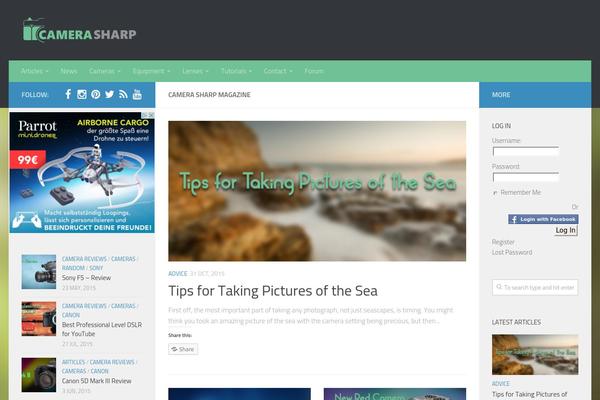 Hueman theme site design template sample