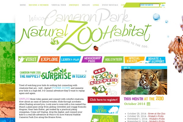 cameronparkzoo.com site used Cpz