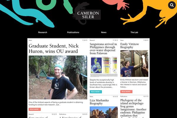 Cameron theme site design template sample