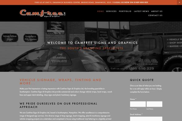 Vegas theme site design template sample