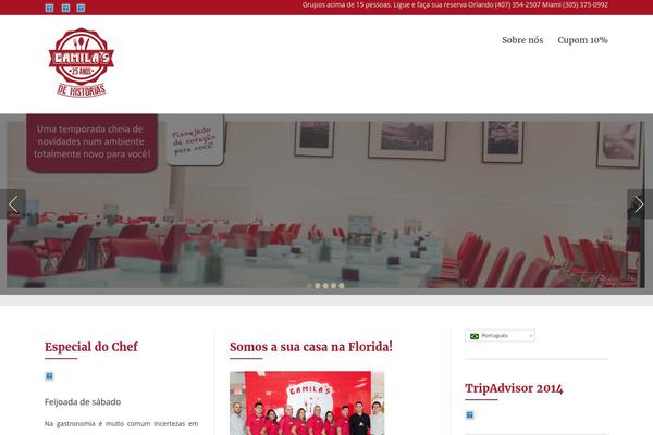 Restaurante theme site design template sample