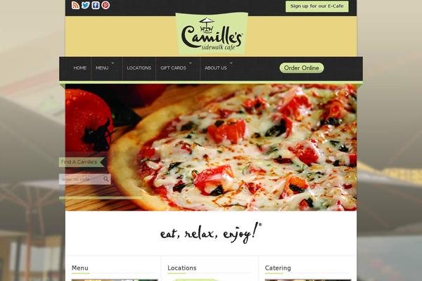 camillescafe.com site used Camillestheme