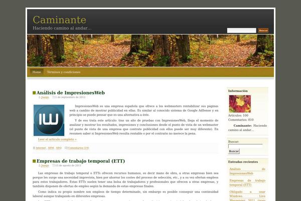 caminando.com.es site used Autumn