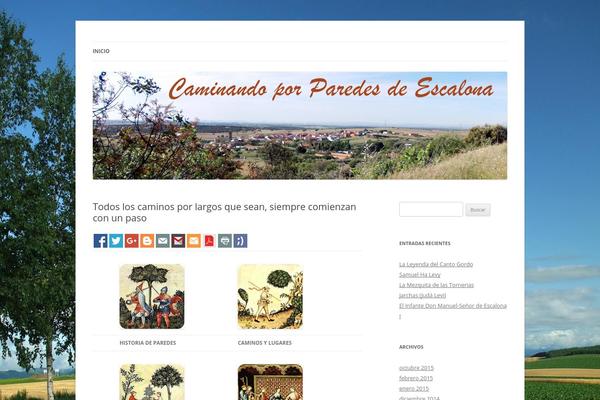 Twenty Twelve theme site design template sample