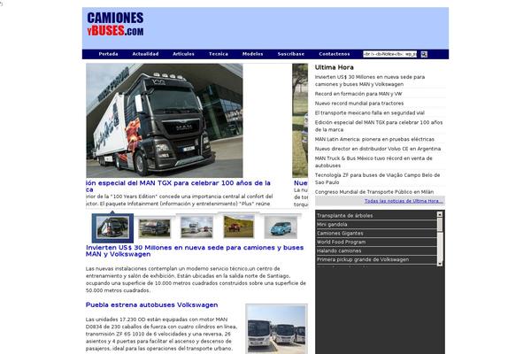 camiones WordPress theme, websites list used camiones theme camiones theme websites examples