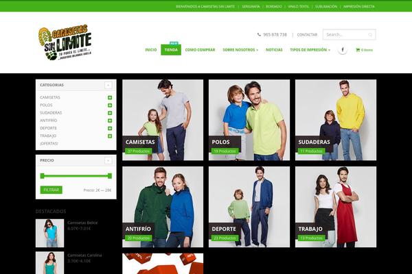 Porto theme site design template sample