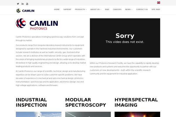 camlintechnologies.com site used Industry-child