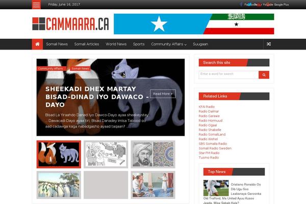 cammaara.ca site used ColorNews