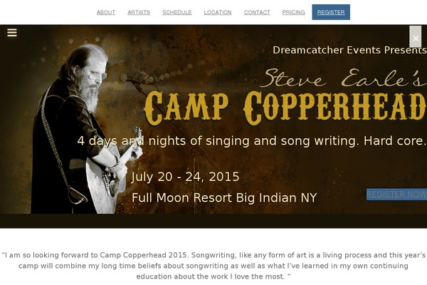 camp-copperhead.com site used Event-theme