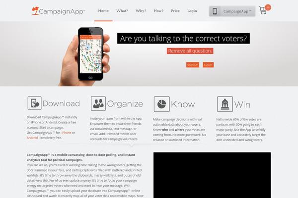 campaignapp.us site used Appdev