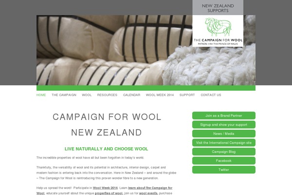 campaignforwool.co.nz site used Campaignforwool