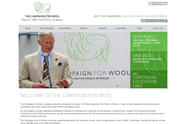 campaignforwool.com site used Campaignforwool