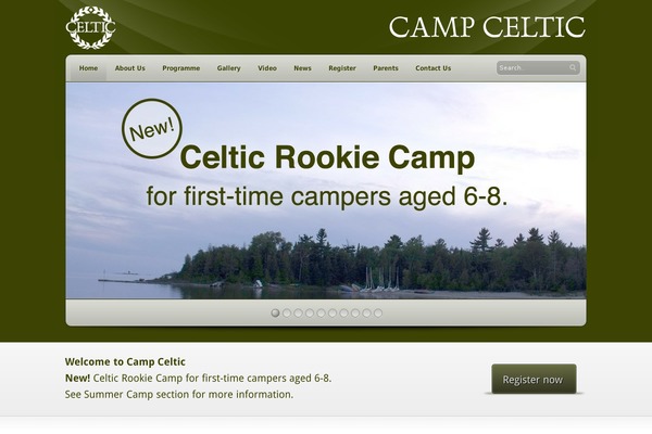 campceltic.ca site used Startup