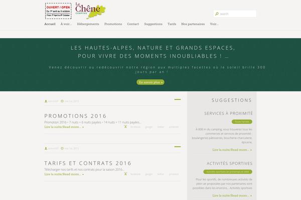 Nature theme site design template sample