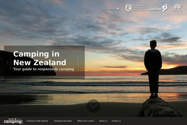 camping.co.nz site used Campermatetheme
