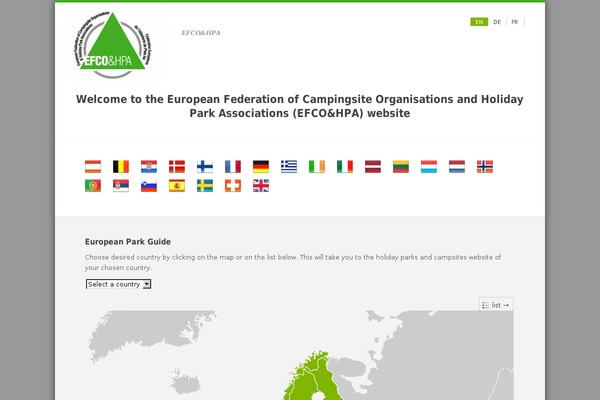 campingeurope.com site used Efco