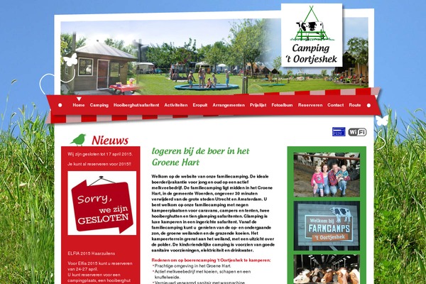 campinghetoortjeshek.nl site used Oortjeshek