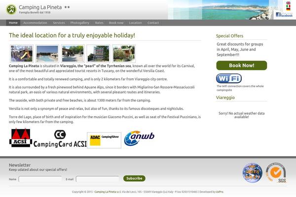 campinglapineta.com site used Ambrosia