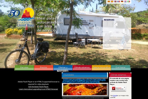campinglloretblau.com site used Campinglloretblau