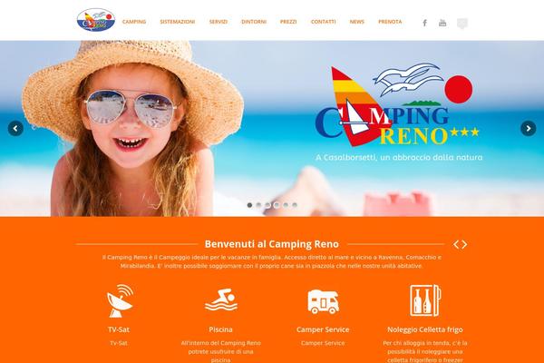 Camping theme site design template sample