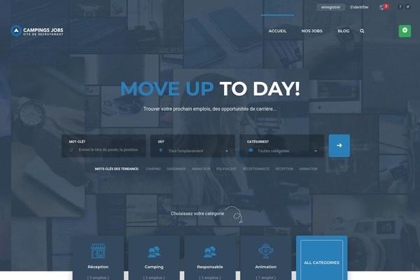 InJob theme site design template sample