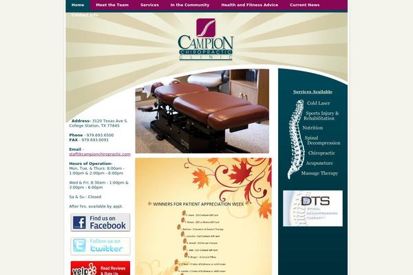 campionchiropractic.com site used Campion-wp