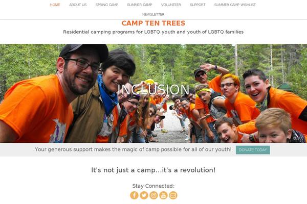 camptentrees.org site used Nectar-theme