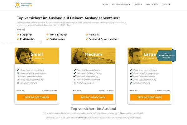 campus-care.com site used Auslandskrankenversicherung24